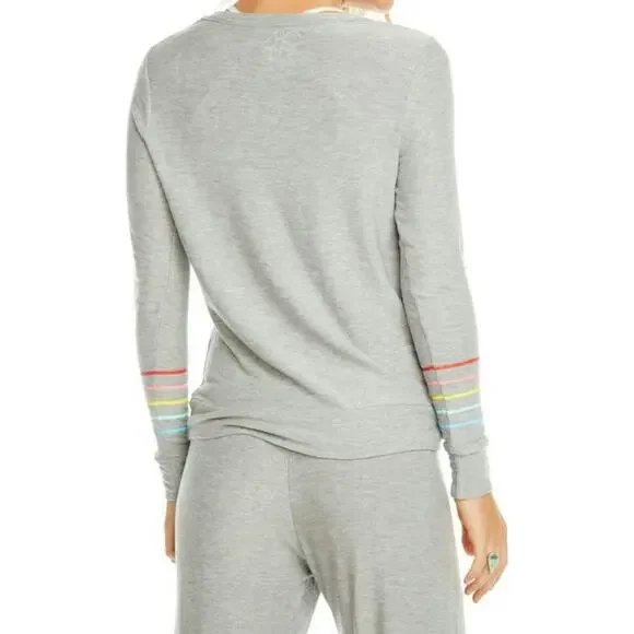 Chaser Rainbow Bolt Cozy Pullover - Size S - NWT - Picture 6 of 11